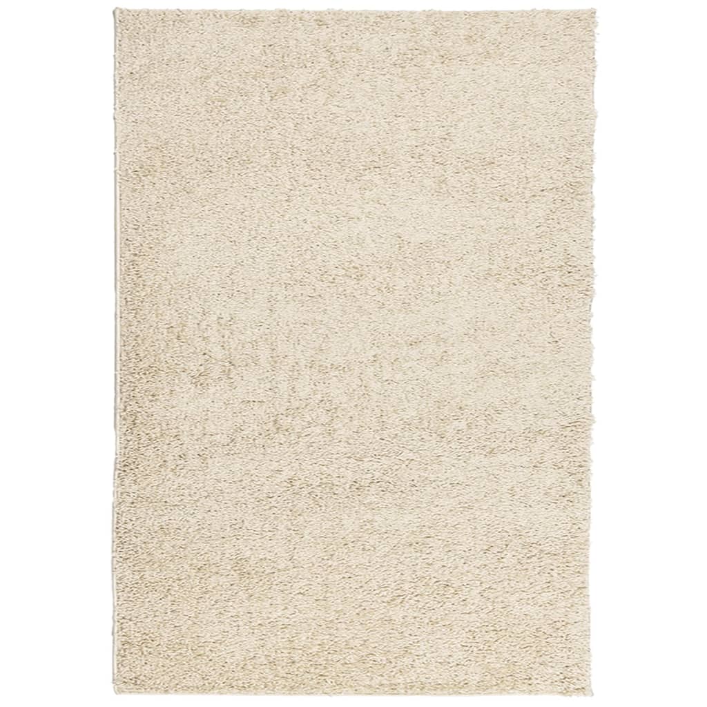 Čupavi tepih PAMPLONA visoka vlakna moderni zlatni 120 x 170 cm