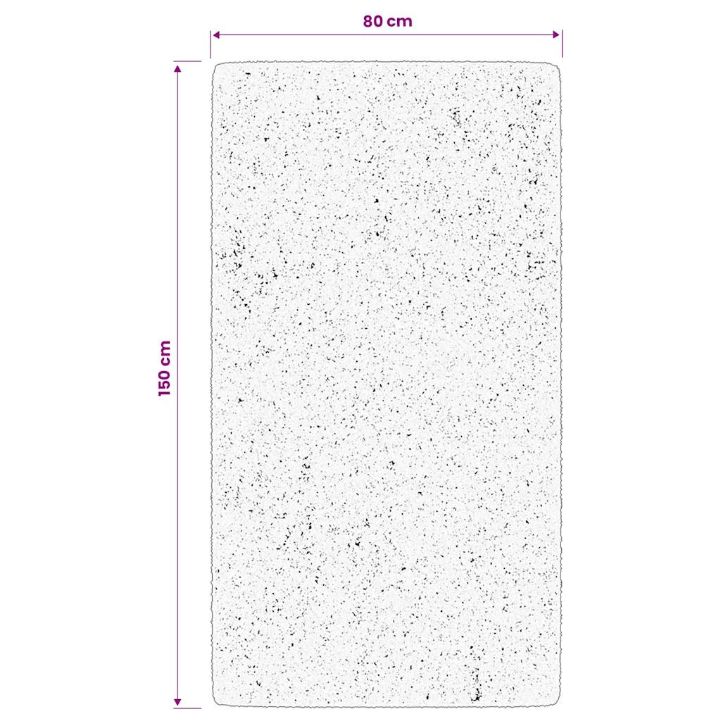 Tepih IZA kratka vlakna skandinavski izgled antracit 80x150 cm