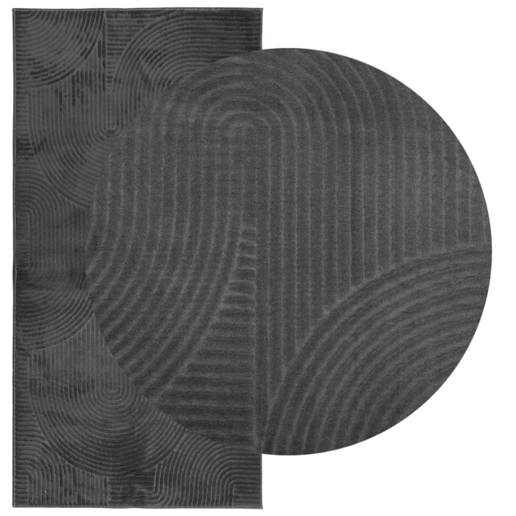 Tepih IZA kratka vlakna skandinavski izgled antracit 100x200 cm