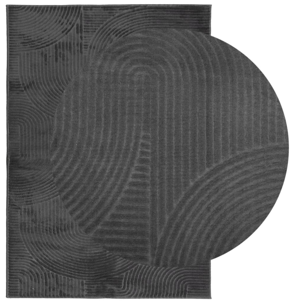 Tepih IZA kratka vlakna skandinavski izgled antracit 120x170 cm