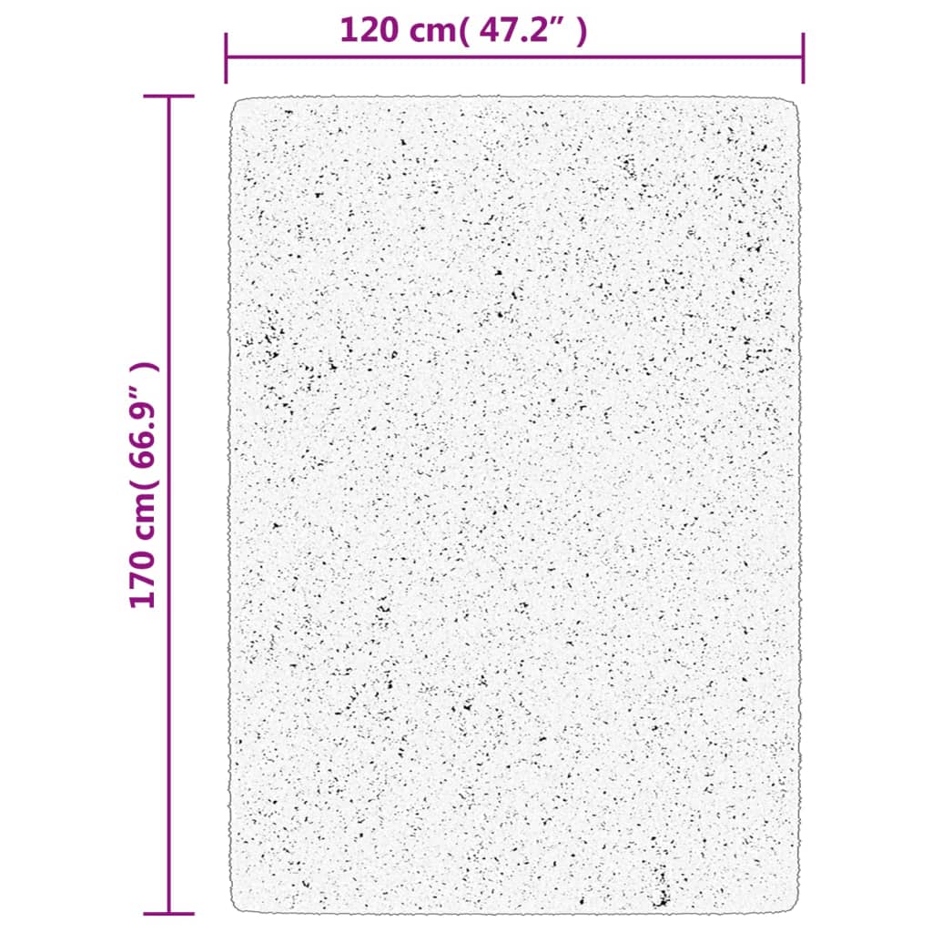 Tepih IZA kratka vlakna skandinavski izgled antracit 120x170 cm
