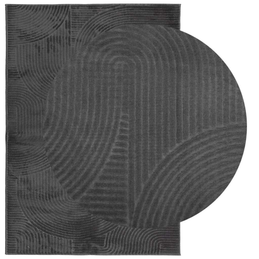 Tepih IZA kratka vlakna skandinavski izgled antracit 140x200 cm