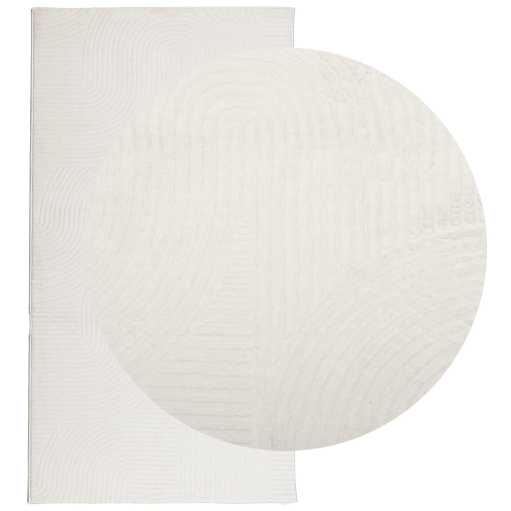 Tepih IZA kratka vlakna skandinavski izgled krem 80 x 150 cm