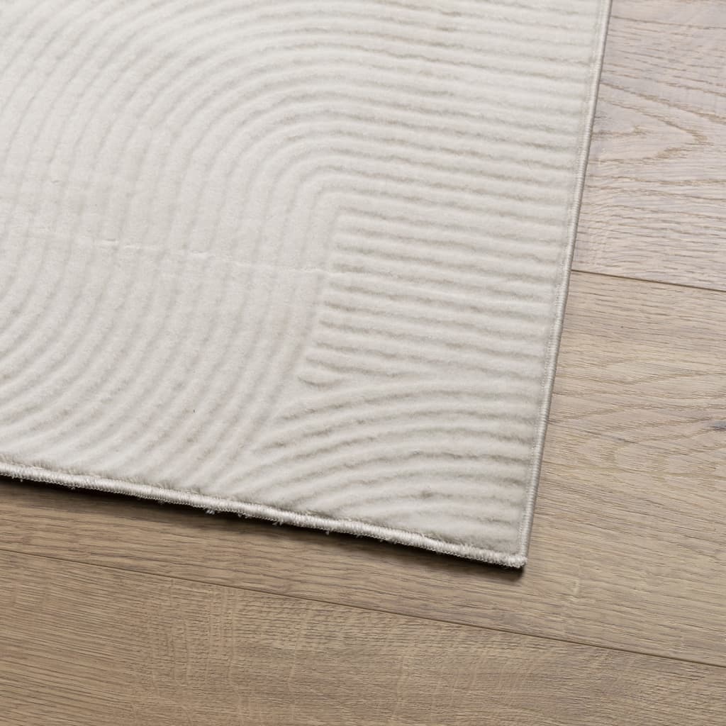 Tepih IZA kratka vlakna skandinavski izgled krem 80 x 150 cm