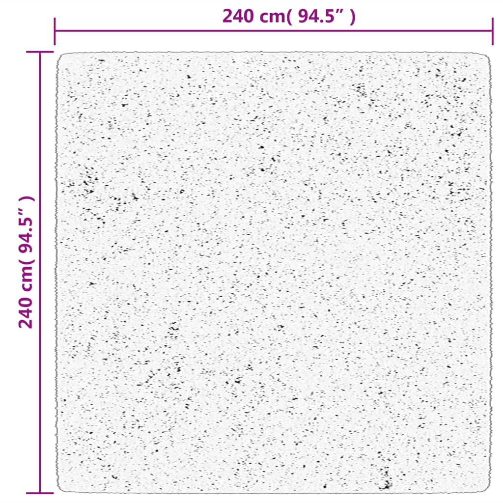 Tepih OVIEDO kratkih vlakana antracit 240 x 240 cm