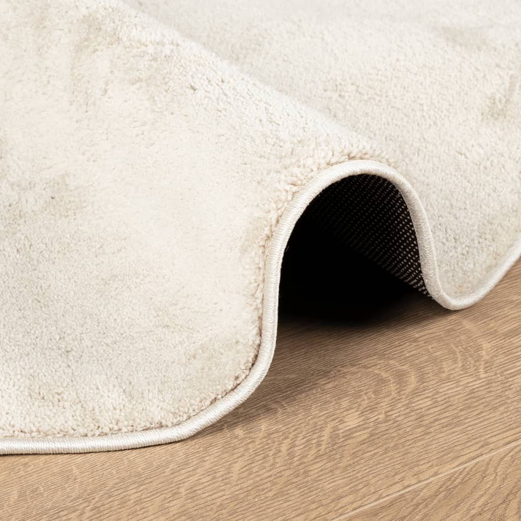 Tepih OVIEDO kratkih vlakana bež Ø 120 cm