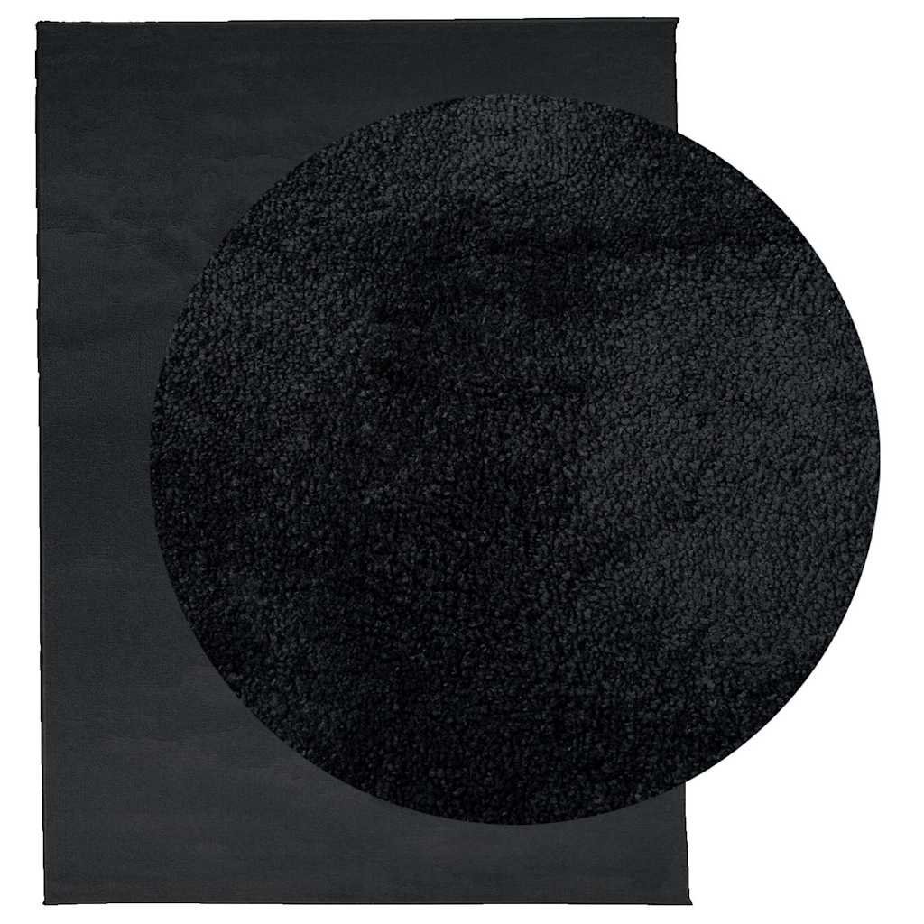 Tepih OVIEDO kratkih vlakana crni 240 x 340 cm
