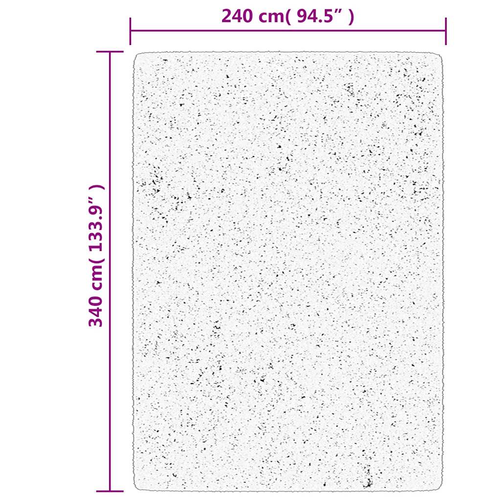 Tepih OVIEDO kratkih vlakana crni 240 x 340 cm