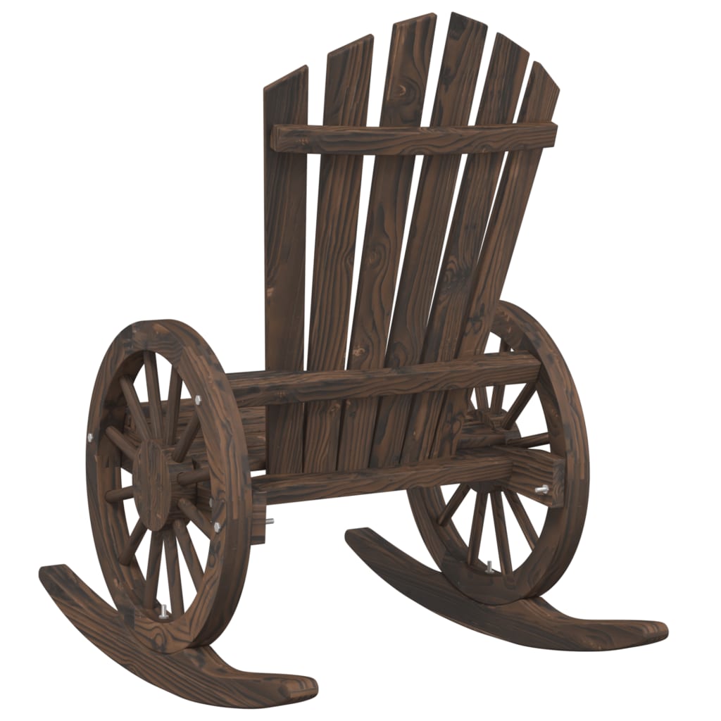 Stolica za ljuljanje Adirondack od masivne jelovine