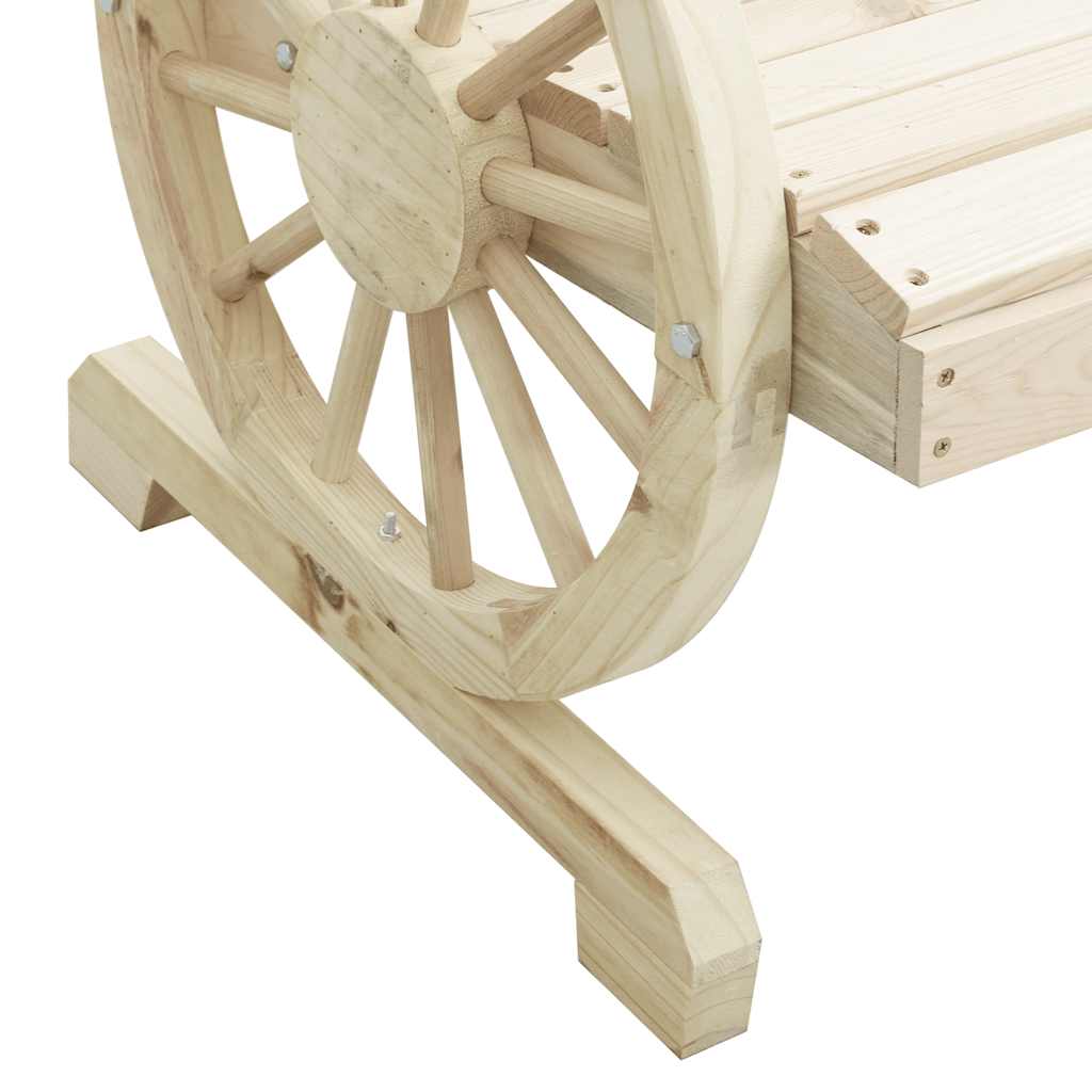 Vrtni dvosjed Adirondack od masivne jelovine