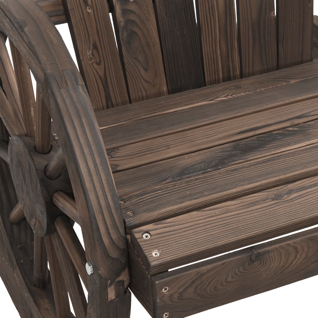 Vrtni dvosjed Adirondack od masivne jelovine