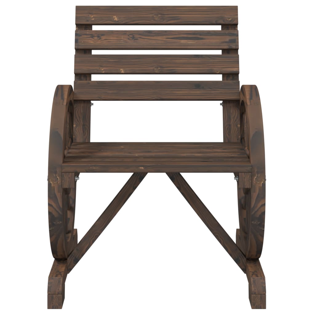 Vrtne stolice 2 kom 58 x 58 x 78,5 cm od masivne jelovine