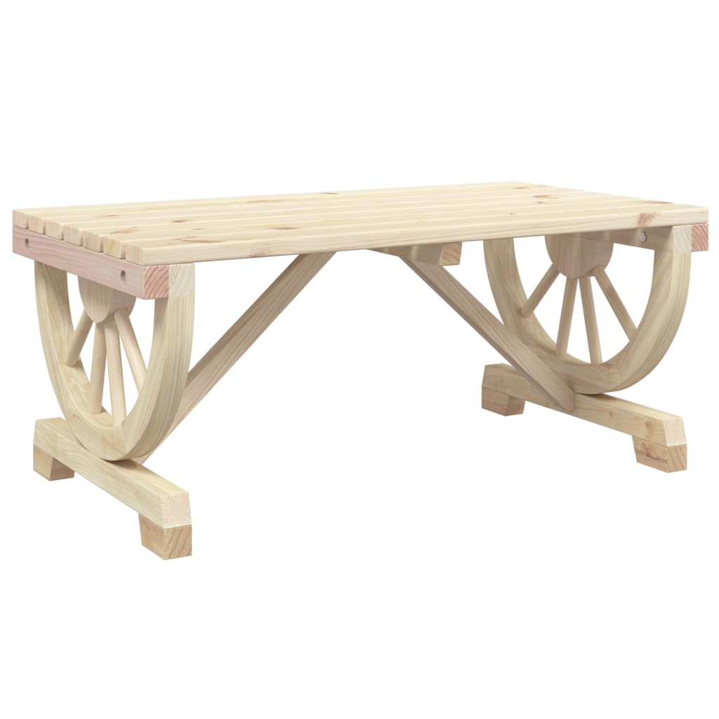 Vrtni stolić za kavu 90 x 50 x 40 cm od masivne jelovine