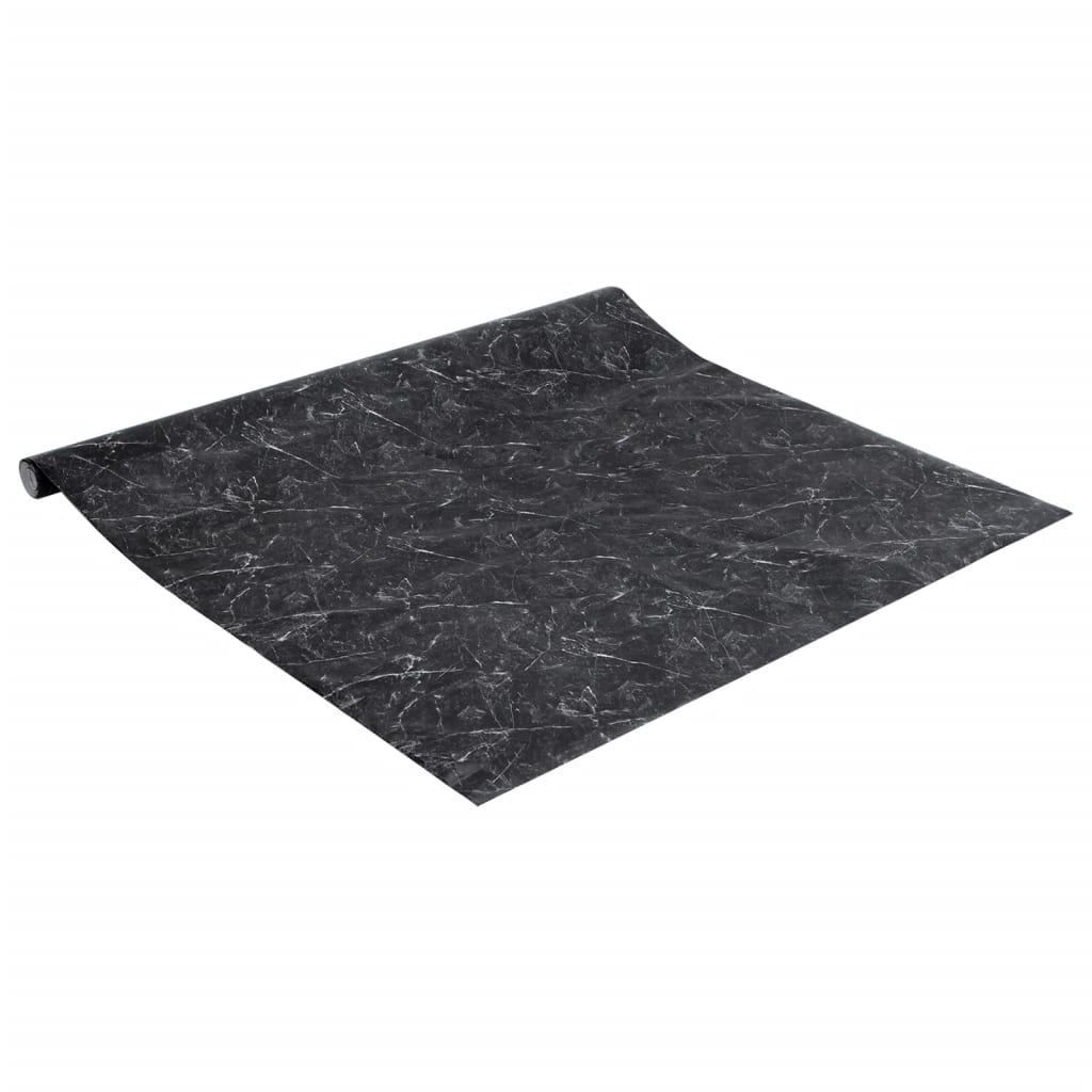 Naljepnica za namještaj samoljepljiva mramor crna 90x500 cm PVC