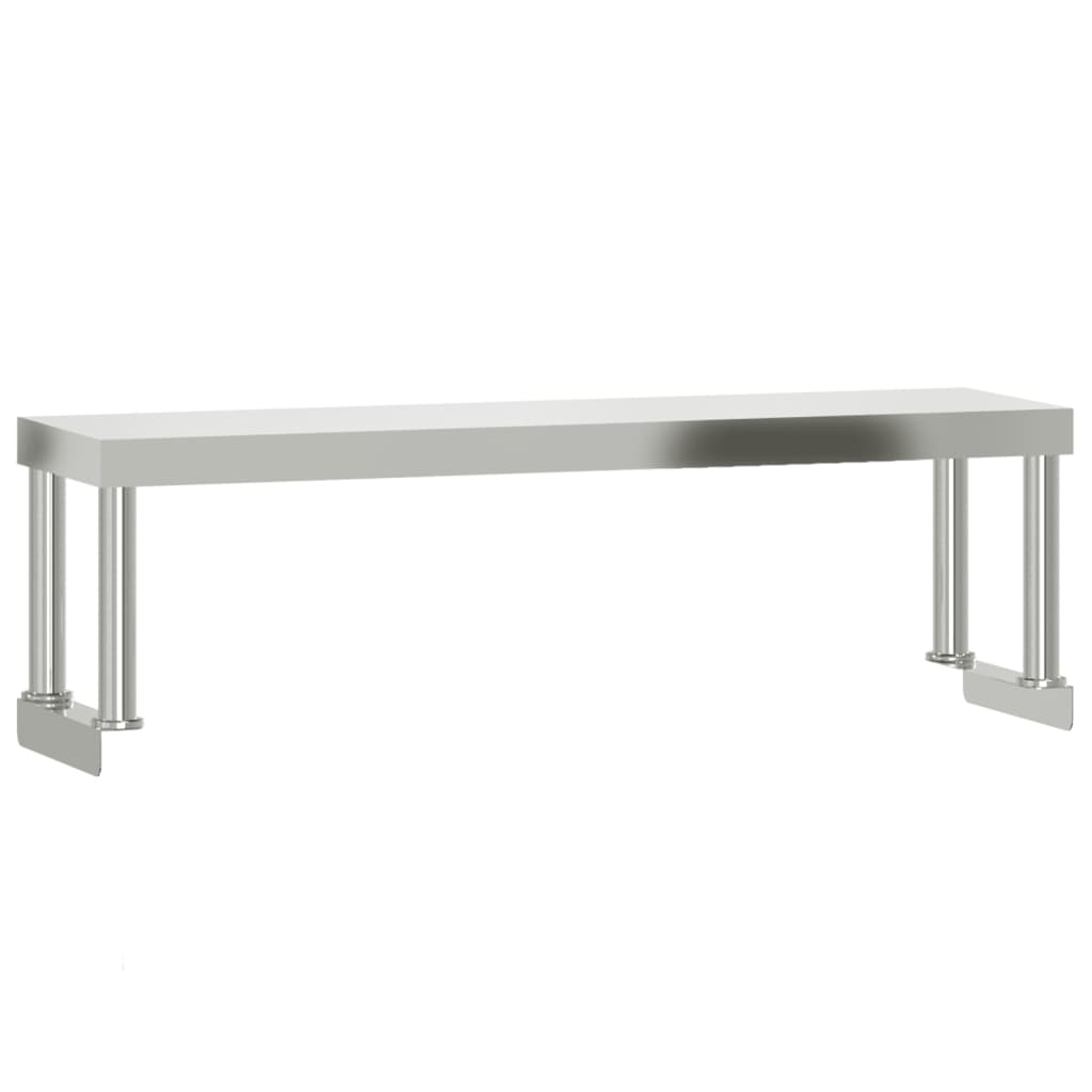 Kuhinjski radni stol s policom 110x30x120 cm nehrđajući čelik