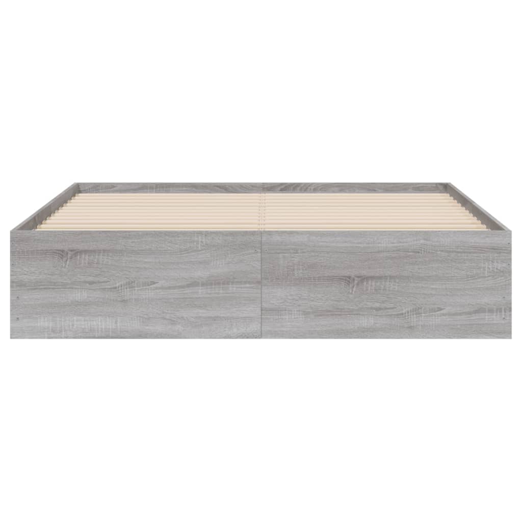 Okvir za krevet s ladicama boja hrasta 140x200 cm drveni