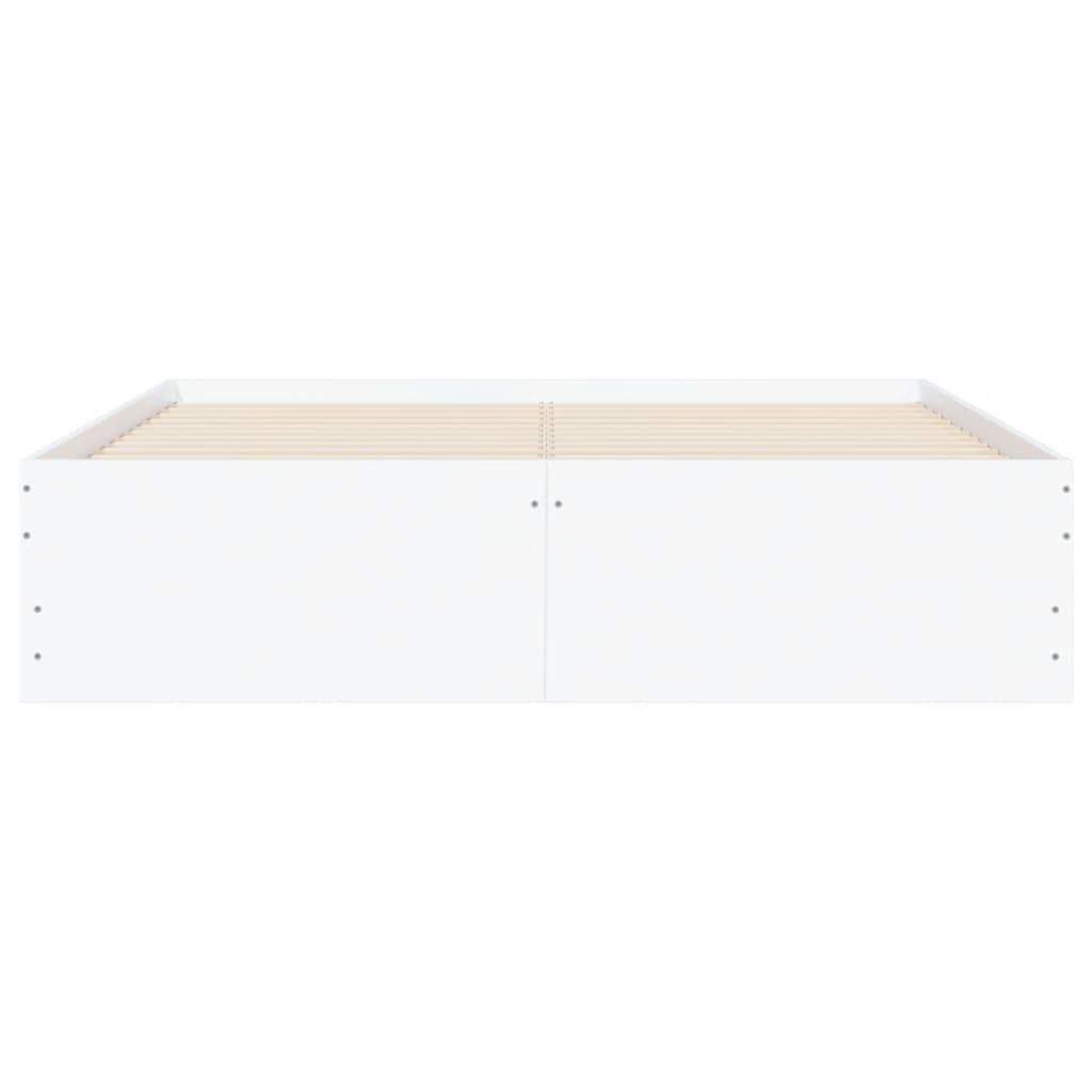 Okvir kreveta s ladicama bez madraca bijeli 135x190 cm