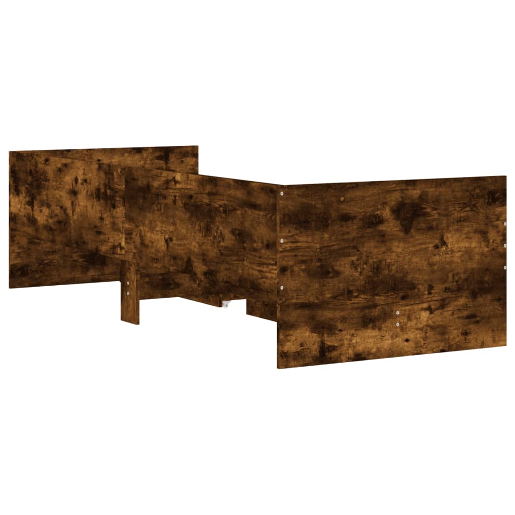Okvir kreveta s ladicama boja dimljenog hrasta 100 x 200 cm