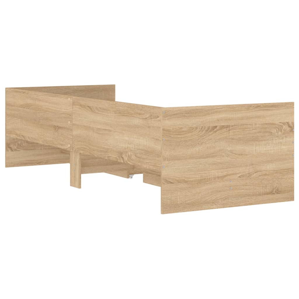 Okvir kreveta s ladicama boja hrasta 90x200 cm