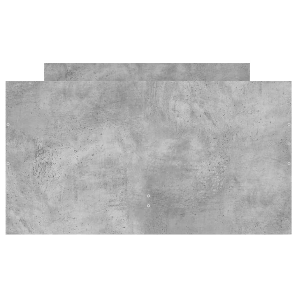 Okvir kreveta s ladicama siva boja betona 100 x 200 cm