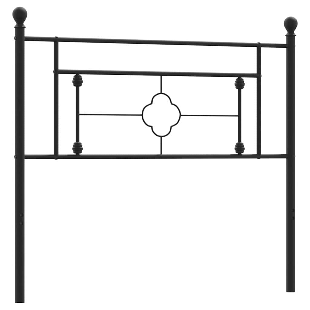 Metalno zamjensko uzglavlje crno 107 cm