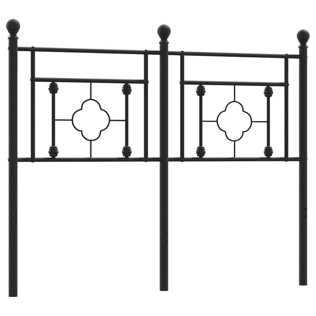 Metalno zamjensko uzglavlje crno 120 cm