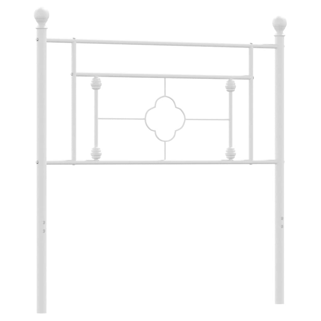 Metalno zamjensko uzglavlje bijelo 100 cm