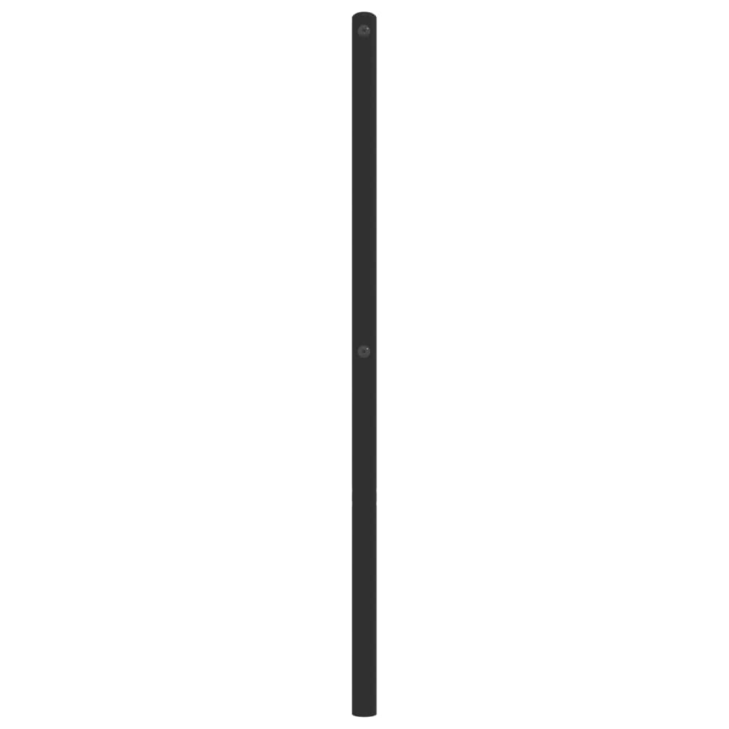 Metalno zamjensko uzglavlje crno 160 cm