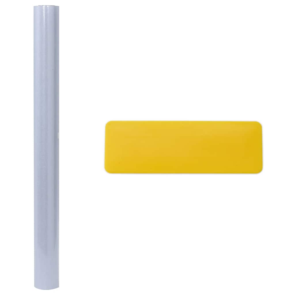 Prozorske folije statične 5 kom matirane sive PVC