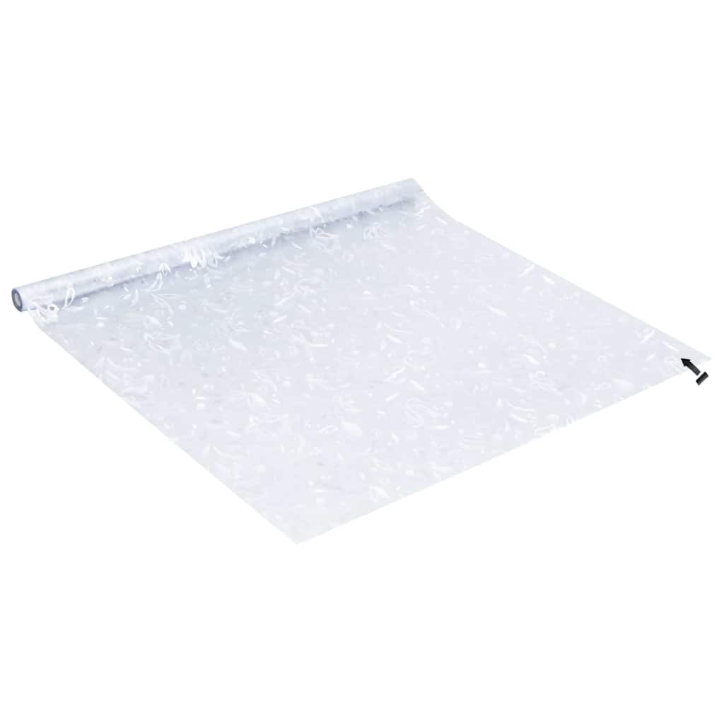 Prozorske folije 4 kom matirane s uzorkom cvijeta PVC