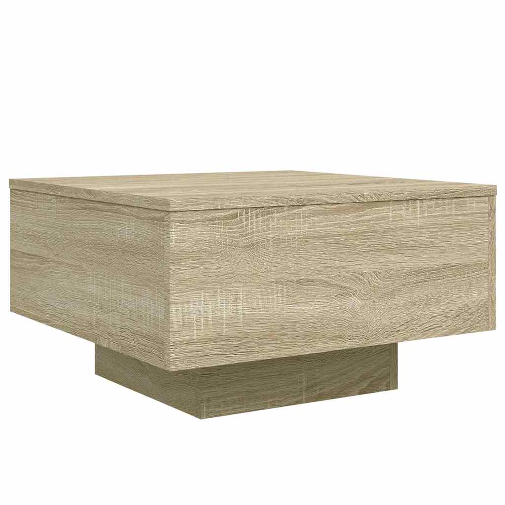 Stolić za kavu boja hrasta 55x55x31 cm od konstruiranog drva