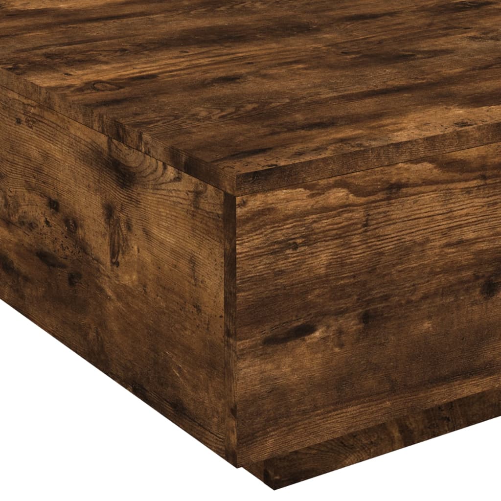 Stolić za kavu boja hrasta 80x80x31 cm od konstruiranog drva