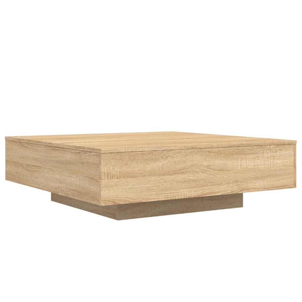 Stolić za kavu boja hrasta 100x100x31 cm konstruirano drvo