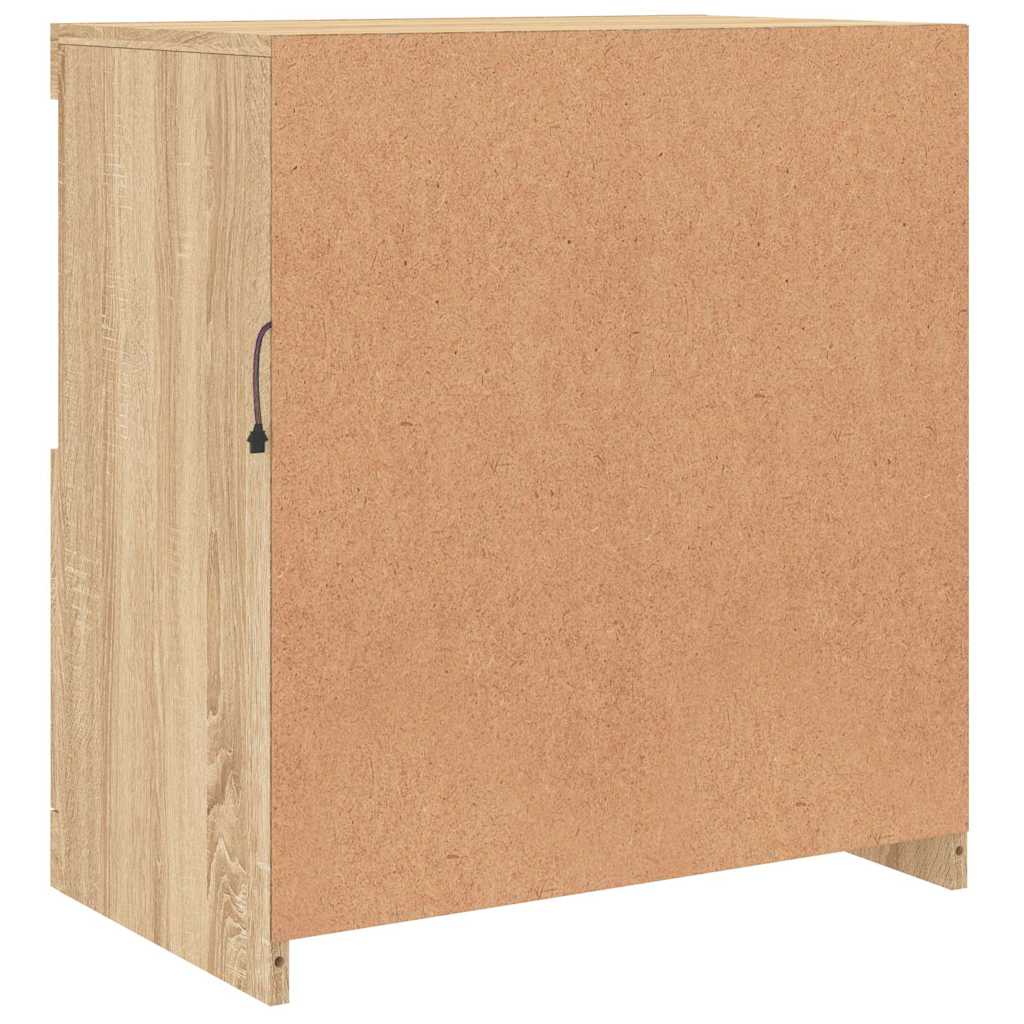 Komoda s LED svjetlima boja hrasta sonome 60,5x37x67 cm