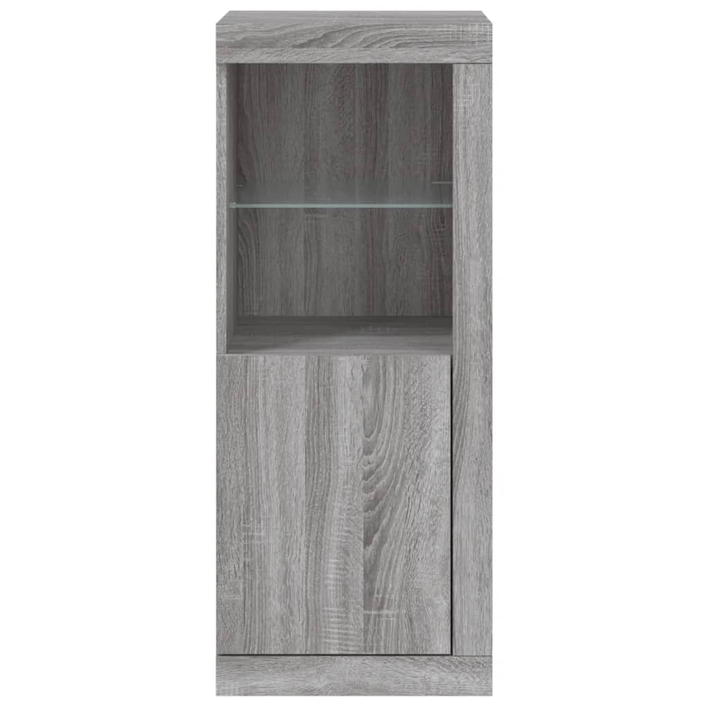 Komoda s LED svjetlima boja sivog hrasta 41x37x100 cm