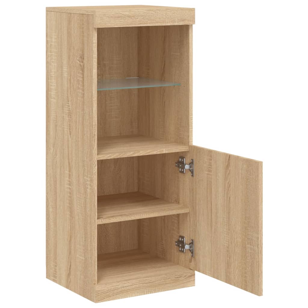 Komoda s LED svjetlima boja hrasta sonome 41x37x100 cm