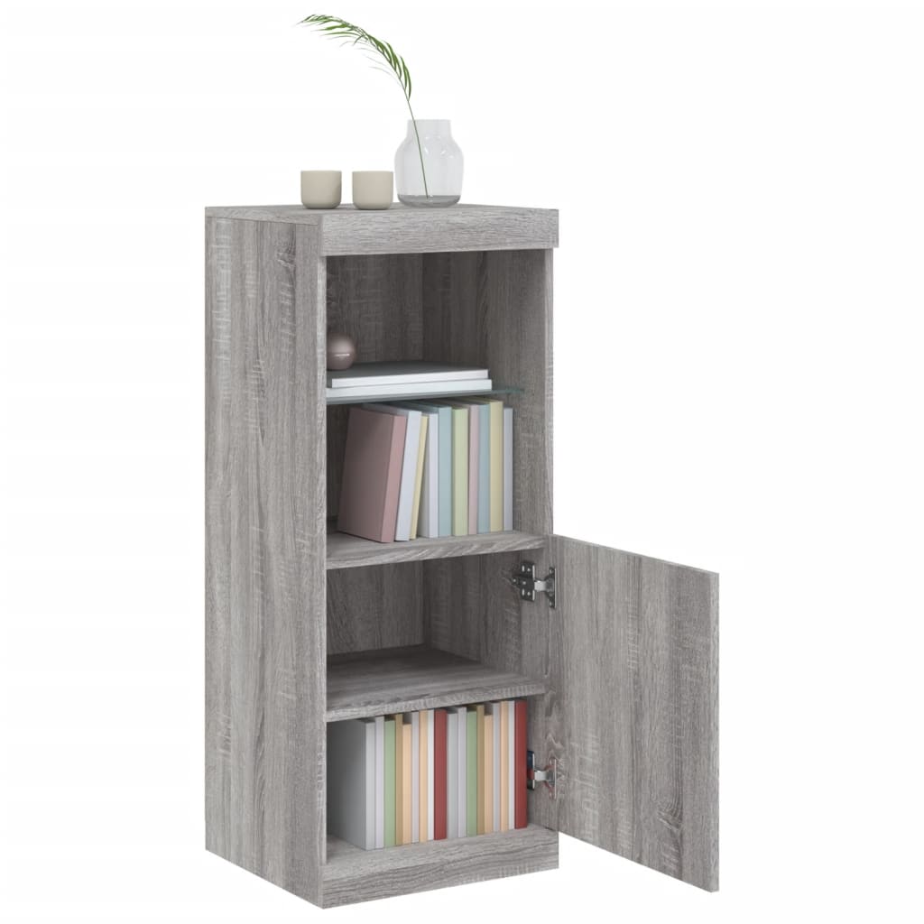 Komoda s LED svjetlima boja sivog hrasta 41x37x100 cm