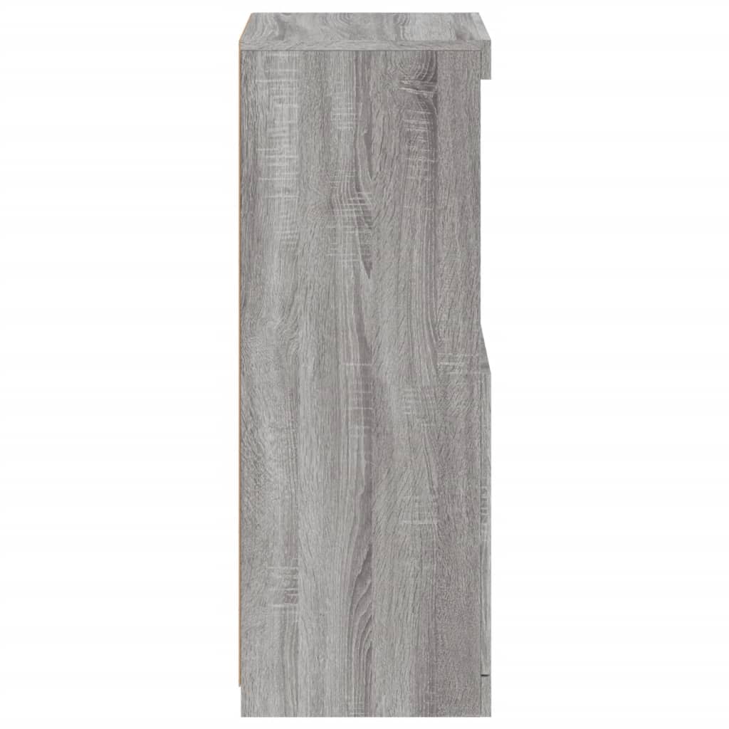 Komoda s LED svjetlima boja sivog hrasta 41x37x100 cm