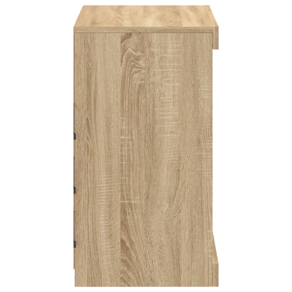 Komoda s LED svjetlima boja hrasta sonome 60,5x37x67 cm