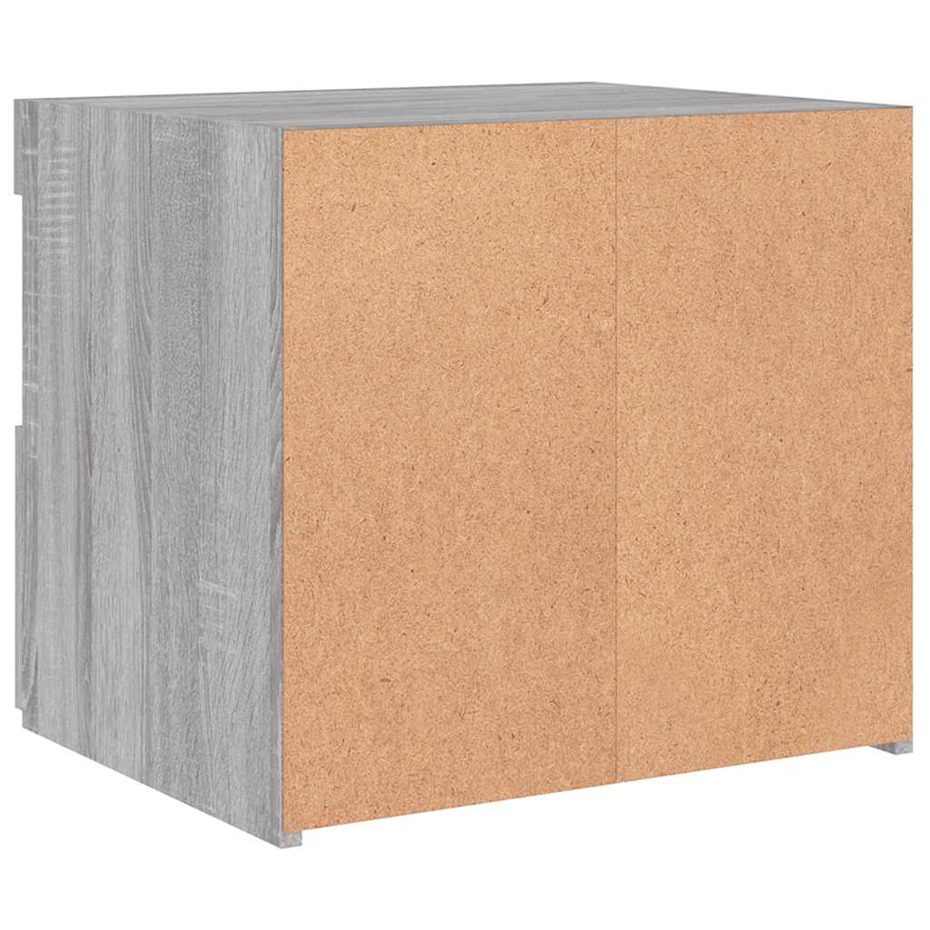 Noćni ormarić s LED svjetlima boja hrasta sonome 50x40x45 cm