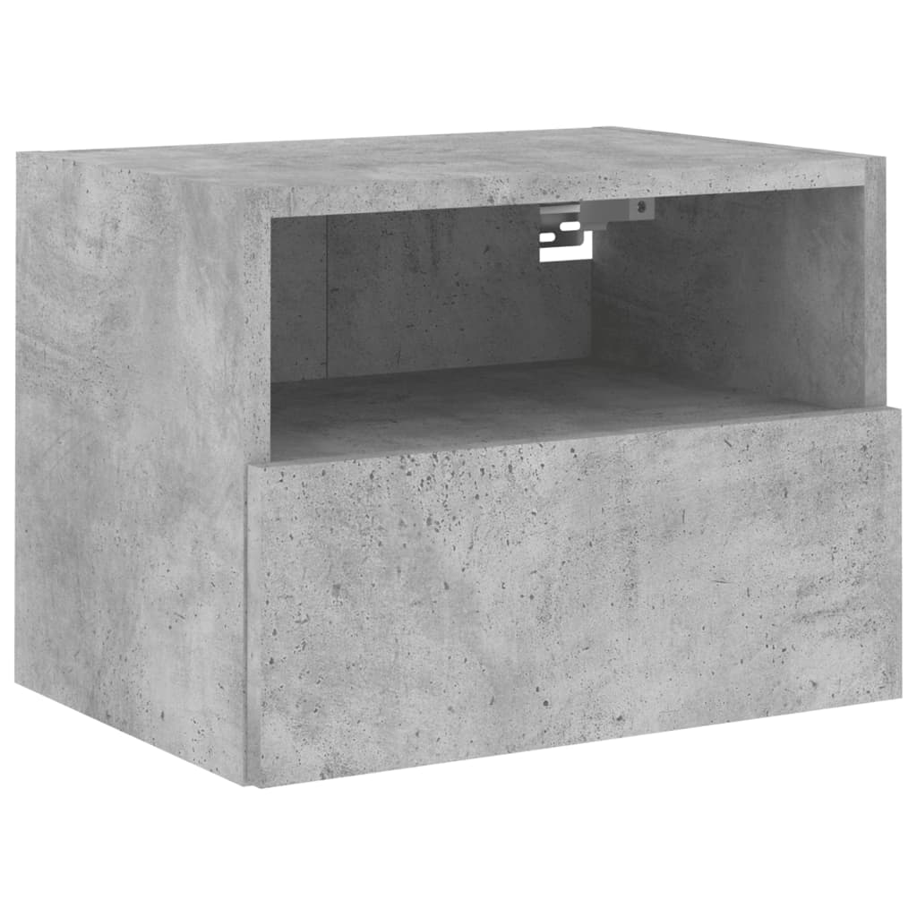 Zidni TV ormarići 2 kom siva boja betona 40 x 30 x 30 cm drveni