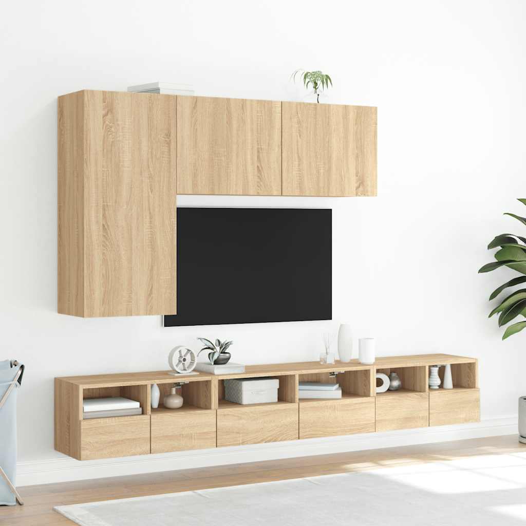 Zidni TV ormarić boja hrasta 60x30x30 cm od konstruiranog drva