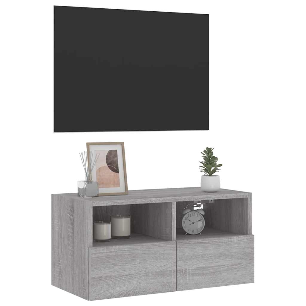 Zidni TV ormarić boja hrasta 60x30x30 cm od konstruiranog drva