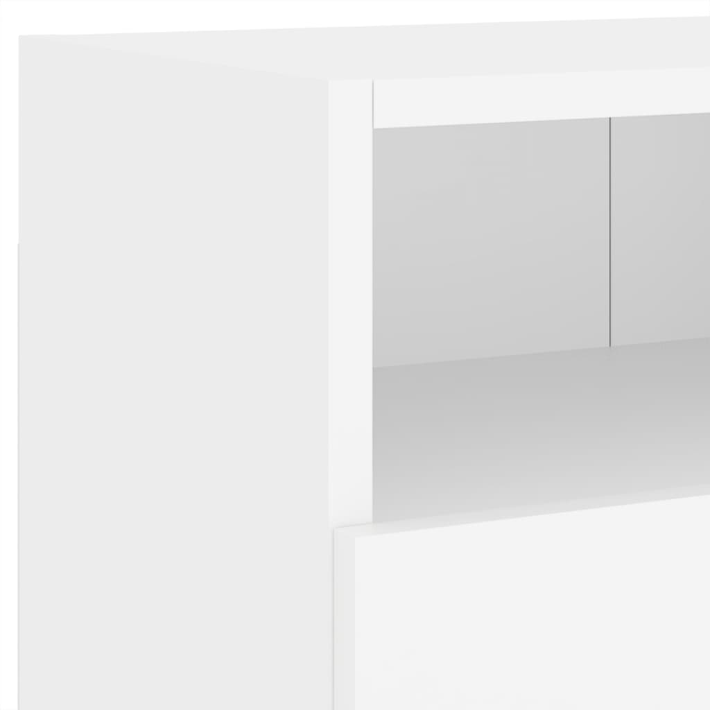 Zidni TV ormarić bijeli 80 x 30 x 30 cm od konstruiranog drva