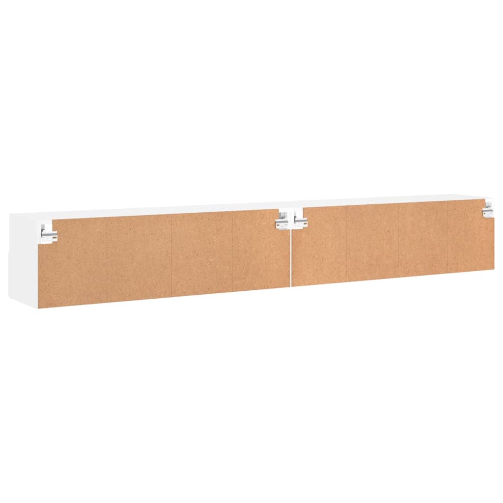 Zidni TV ormarići 2 kom bijeli 100x30x30 cm konstruirano drvo
