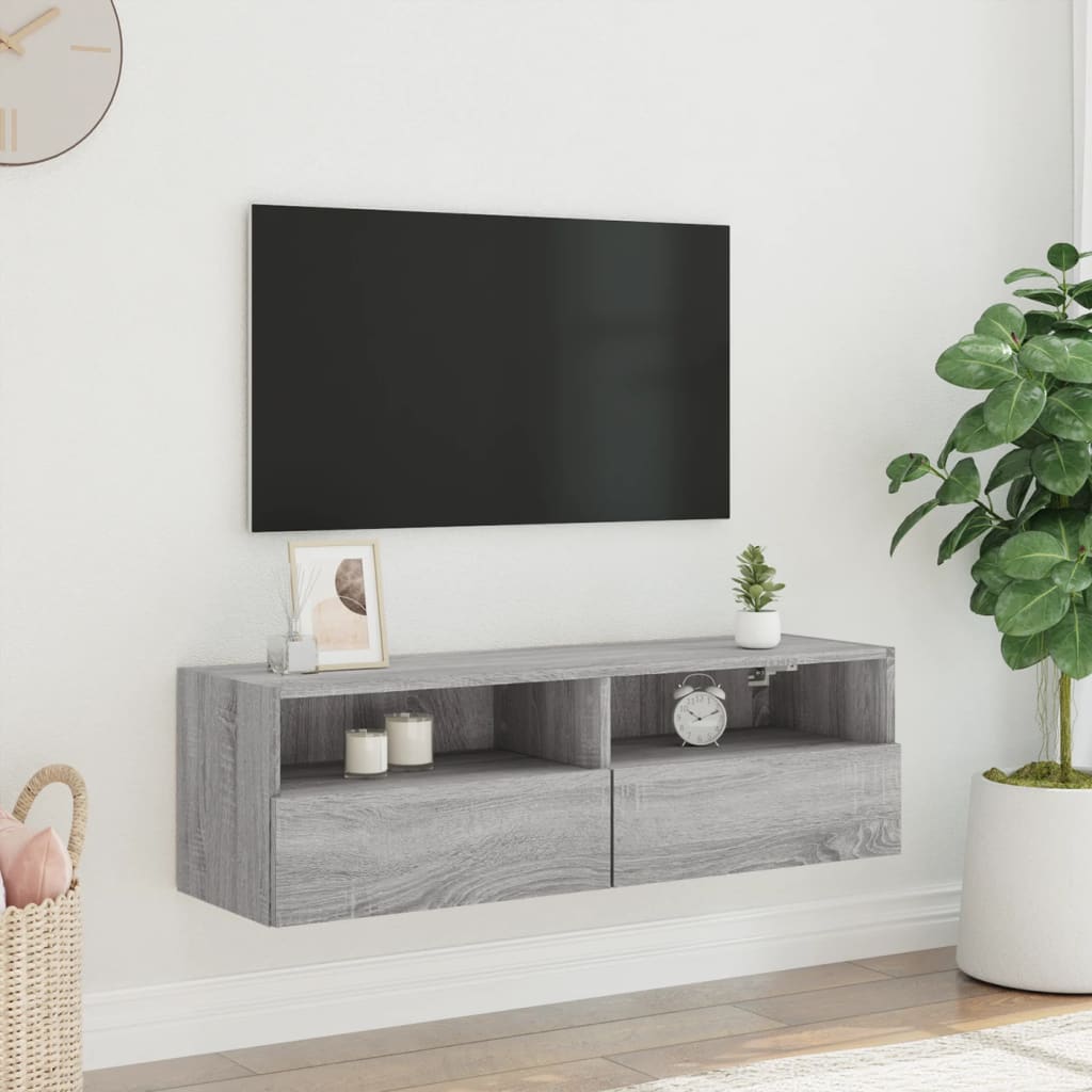 Zidni TV ormarić boja hrasta 100 x 30 x 30 cm konstruirano drvo
