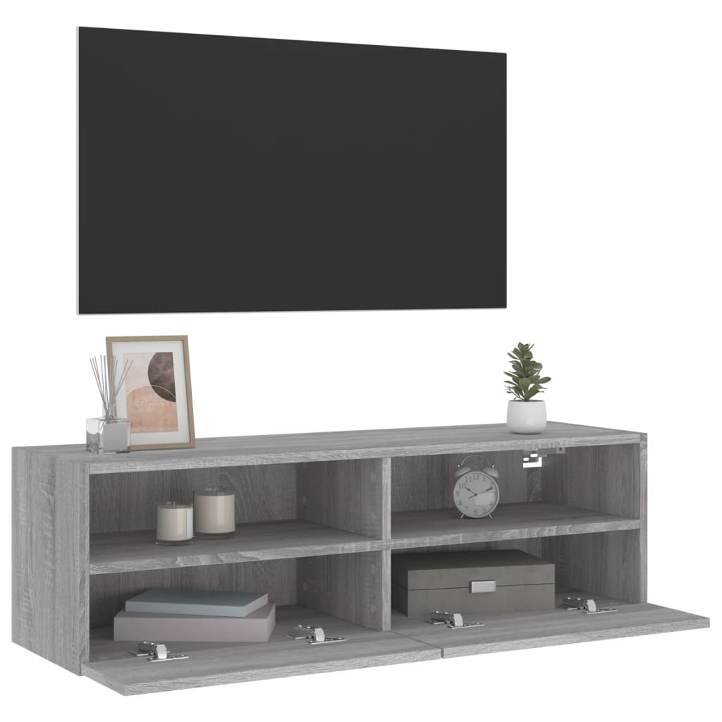 Zidni TV ormarić boja hrasta 100 x 30 x 30 cm konstruirano drvo