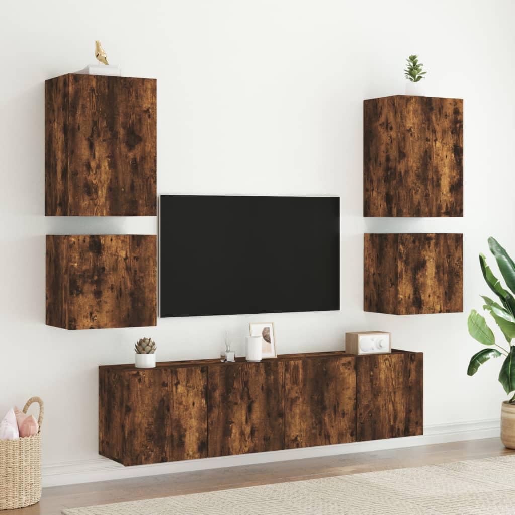 Zidni TV ormarići 2 kom boja hrasta 40,5x30x40 cm drveni