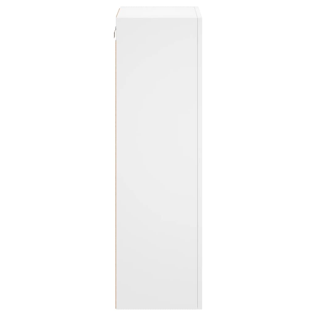 Zidni TV ormarić bijeli 40,5x30x102 cm od konstruiranog drva