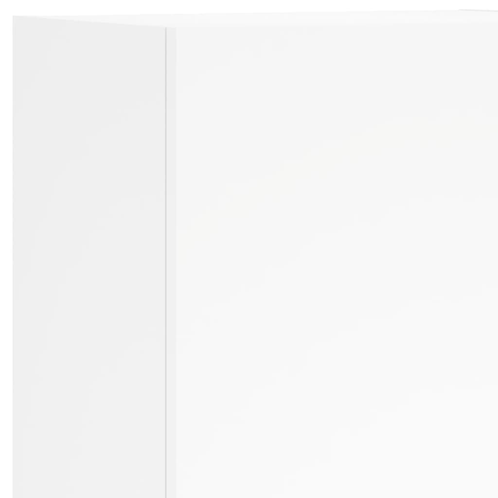 Zidni TV ormarić bijeli 40,5x30x102 cm od konstruiranog drva